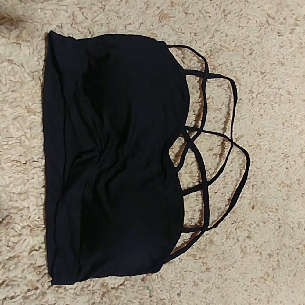 Cute black cut-out bralette